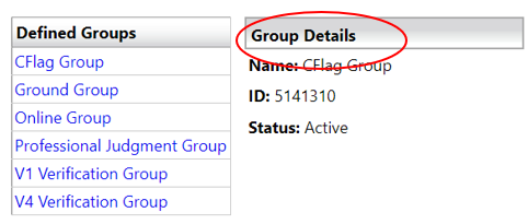 Group details